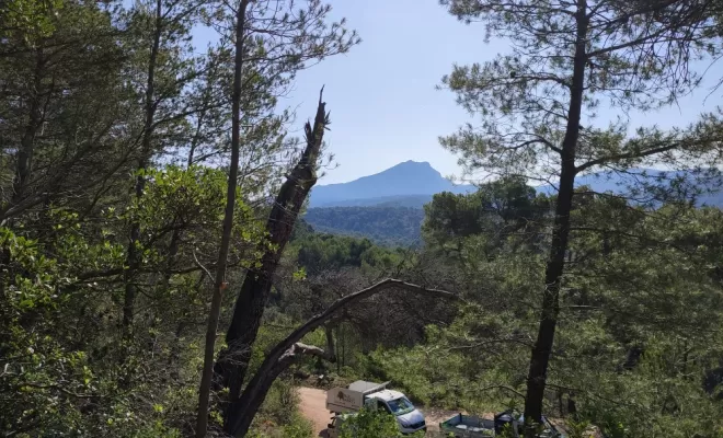 Vue sur la sainte-victoire.